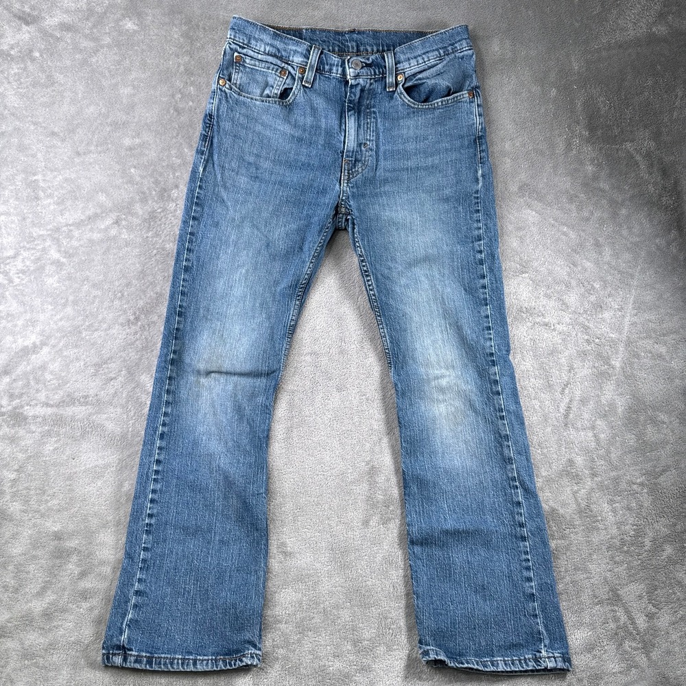 Levi's 527 Slim Bootcut Jeans Men 31x30 Blue Denim Flare Western